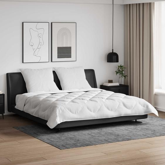 Ensemble de Duvet 3 pcs Blanc Microfibre et Plumes Doie