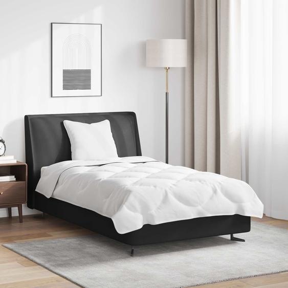 Ensemble de Duvet avec oreiller 2 pcs Blanc Microfibre