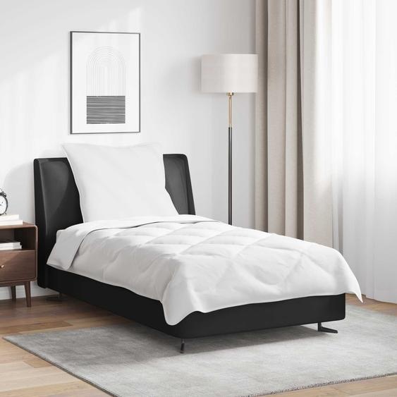 Ensemble de Duvet avec oreiller 2 pcs Blanc Microfibre