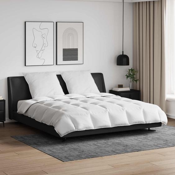 Ensemble de Duvet avec oreiller 3 pcs Blanc Plume de canard