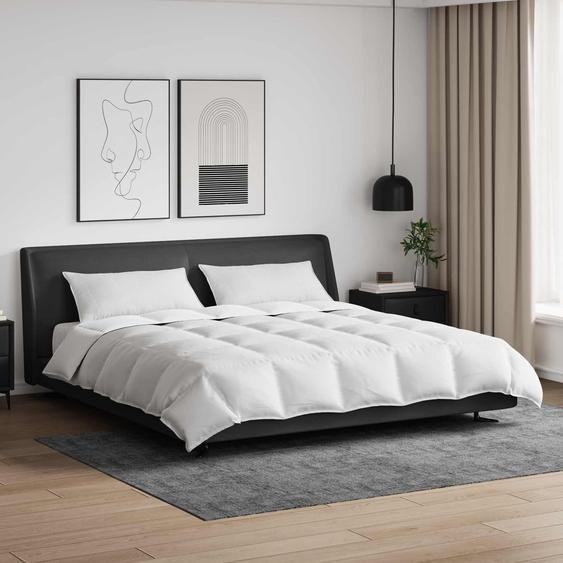 Ensemble de Duvet avec oreiller 3 pcs Blanc Plume de canard