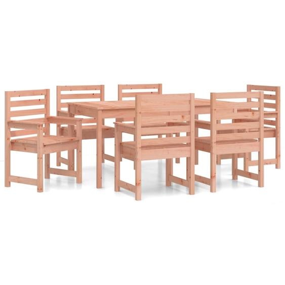 Ensemble à manger de jardin 7 pcs bois massif Douglas