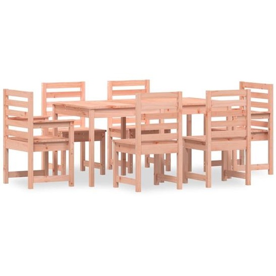 Ensemble à manger de jardin 7 pcs bois massif Douglas