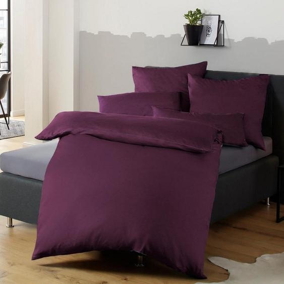 Ensemble de literie en microfibre, couleur violet, 155x220 cm + 80x80 cm. Sans repassage, anti-froissement, fermeture à fermeture éclair