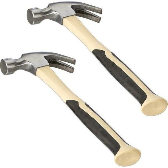 Ensemble de marteaux à griffes ergonomiques avec manche en fibre de verre