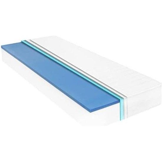 Ensemble de matelas moelleux 80 x 200 cm, blanc, 9,2 kg