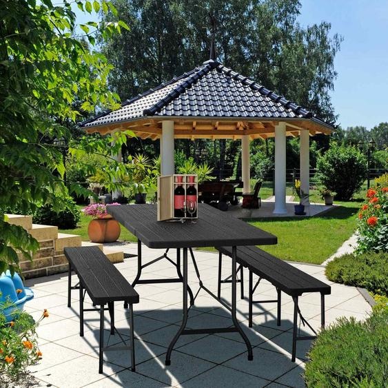 Ensemble de meubles de jardin pliants 3 pièces