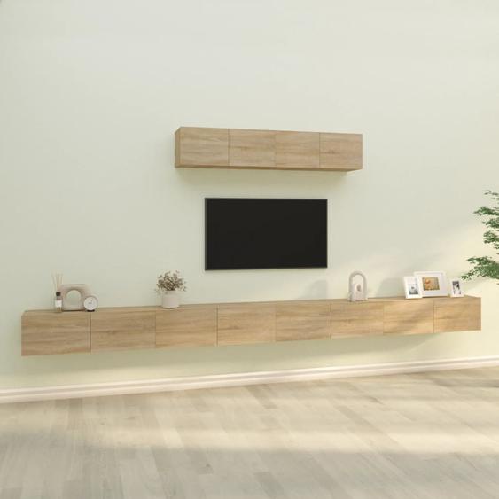 Ensemble de meubles TV 6 pcs Chêne sonoma Bois dingénierie