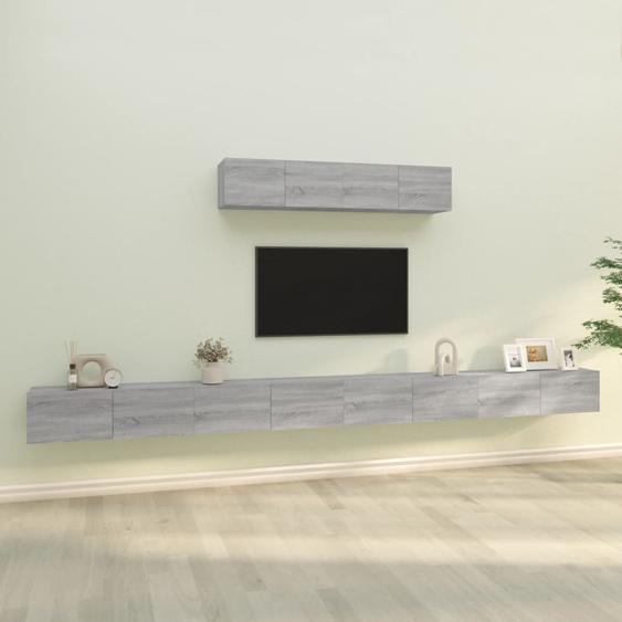 Ensemble de meubles TV 6 pcs Sonoma gris Bois dingénierie
