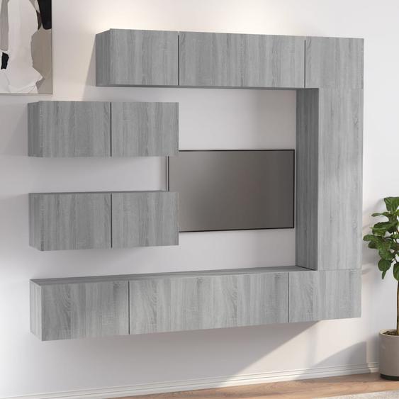 Ensemble de meubles TV 7 pcs Sonoma gris Bois dingénierie