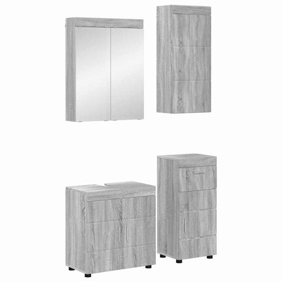 Ensemble de mobilier de salle de bain TULUM Gris Sonoma