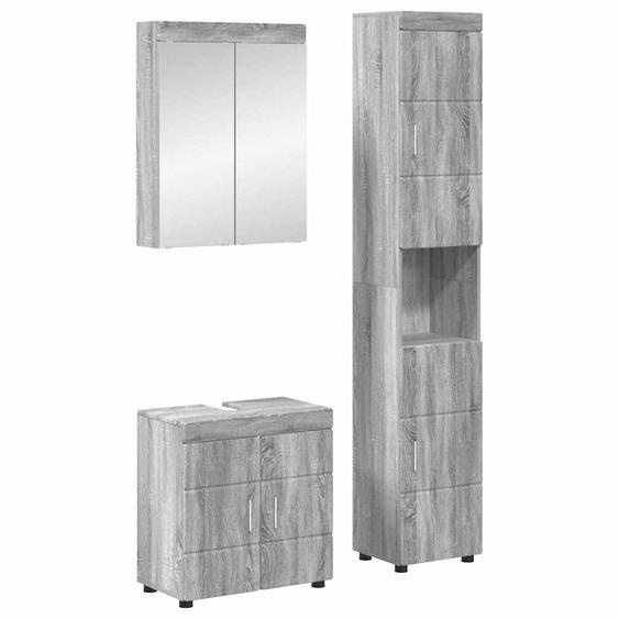 Ensemble de mobilier de salle de bain TULUM Gris Sonoma