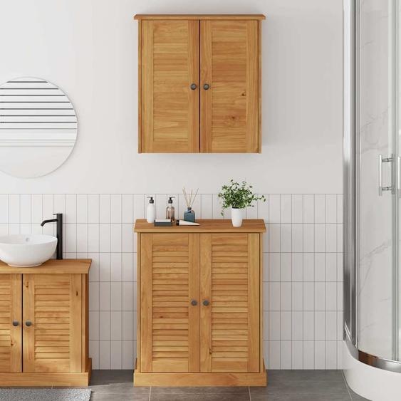 Ensemble de mobilier de salle de bain VIGO 2 pcs Marron