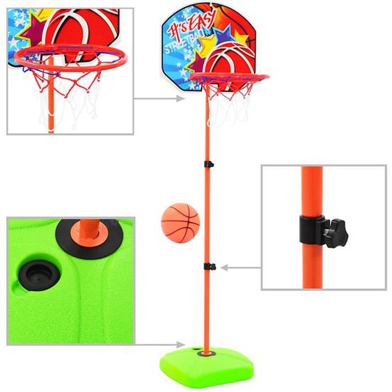 Ensemble de panier et de ballon de basket pour enfants