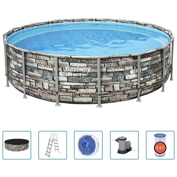 Ensemble de piscine Bestway Power Steel 488x122 cm