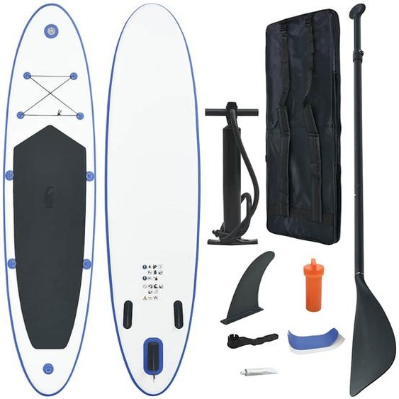 Ensemble de planches SUP gonflables Bleu et blanc
