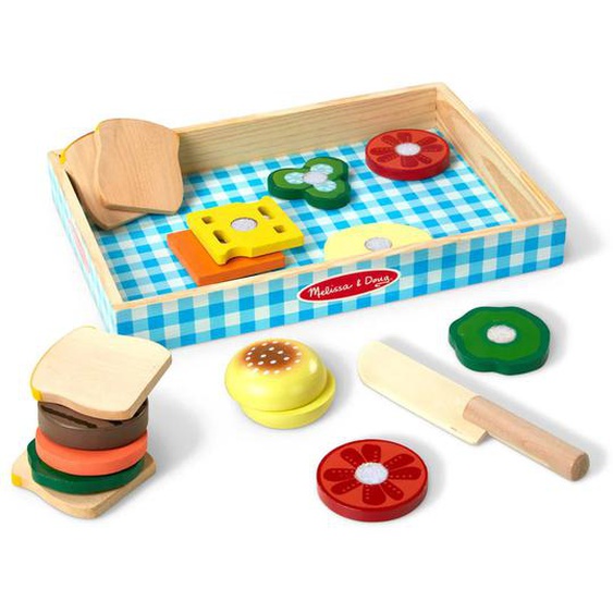 Ensemble De Préparation De Sandwichs Marron