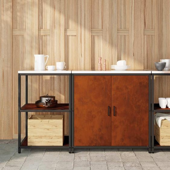 Ensemble de rangement cuisine 2 pcs Rouillé Acier patiné