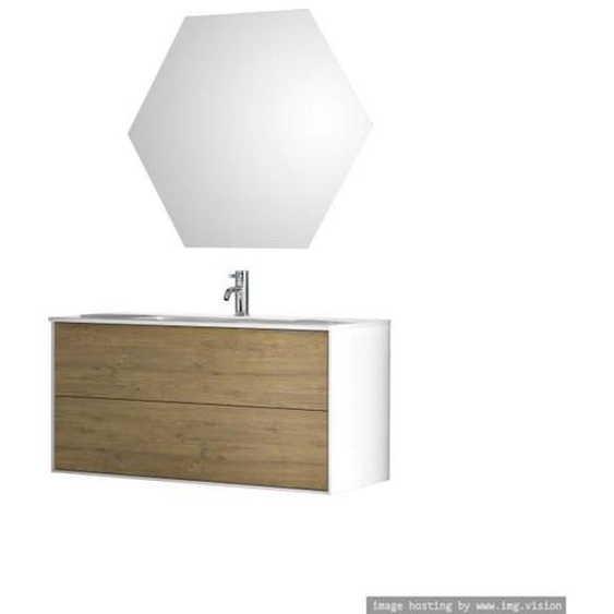 Ensemble de salle de bain 3 pièces IGEA chêne miel