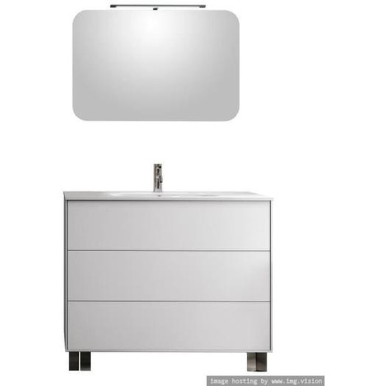 Ensemble de salle de bain  4 pièces IGEA blanc mat