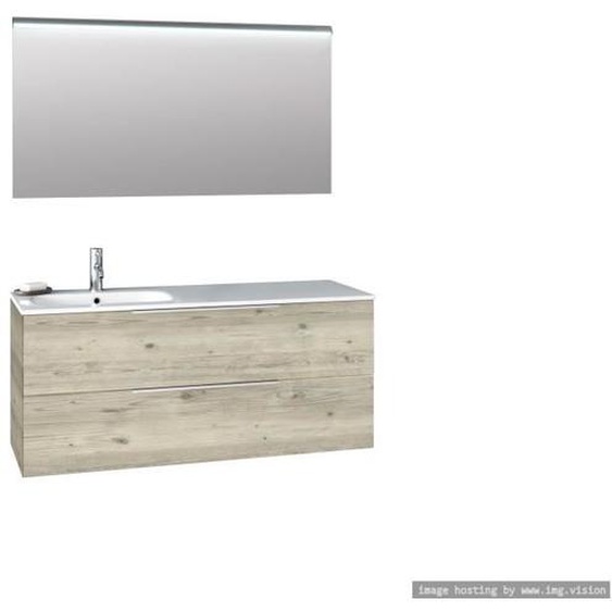 Ensemble de salle de bain vasque SX 3 pièces LARISSA pin arctique