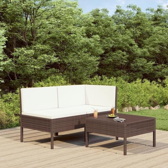 Ensemble de salon de jardin - Ensemble de mobilier de jardin - Canapé de jardin - Ensemble de mobilier pour terrasse - Banc de jardin - Rotin synthétique PE résistant aux intempéries