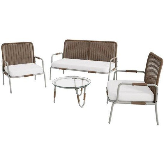 Ensemble de salon dextérieur Famanu, résistant aux intempéries - Confort  Inclut une table basse