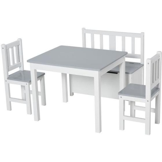 HOMCOM - table enfant - MDF - 77x59x46cm - Gris