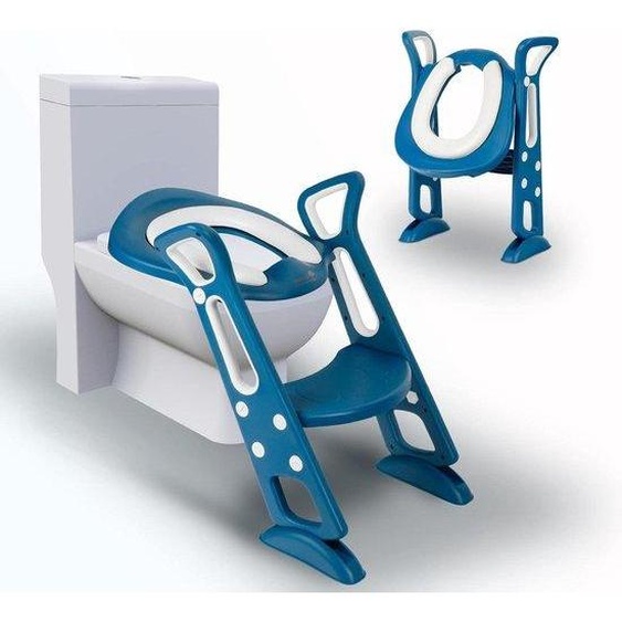 Ensemble de toilettes pour enfants, bleu, pliable et réglable