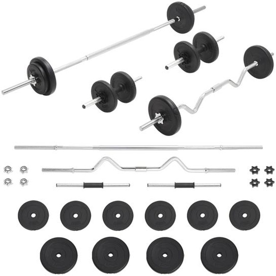 Ensemble dhaltères et de barres 30 kg