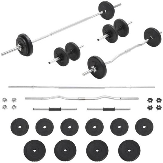 Ensemble dhaltères et de barres 30 kg