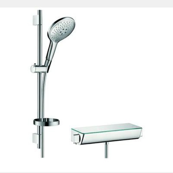 Ensemble douche Raindance Select S 150 3 jets + mitigeur thermostatique  Ecostat Select + Barre 65 cm