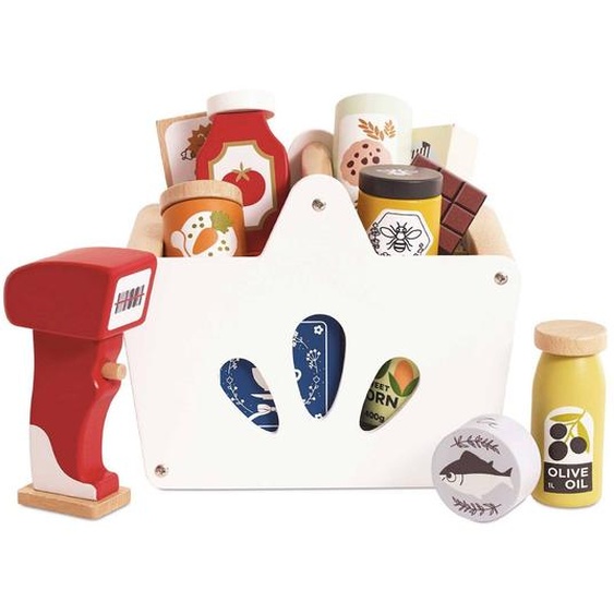 Ensemble Epicerie Et Scanner Blanc