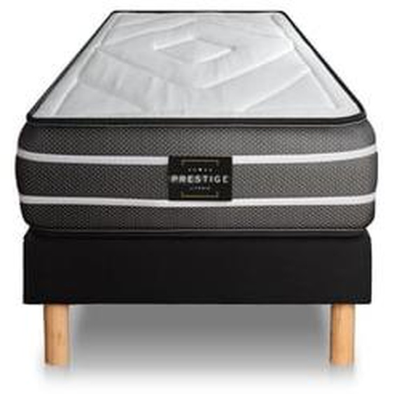 Ensemble Exclusive Ressorts ensachés et mémoire de forme Sommier Noir