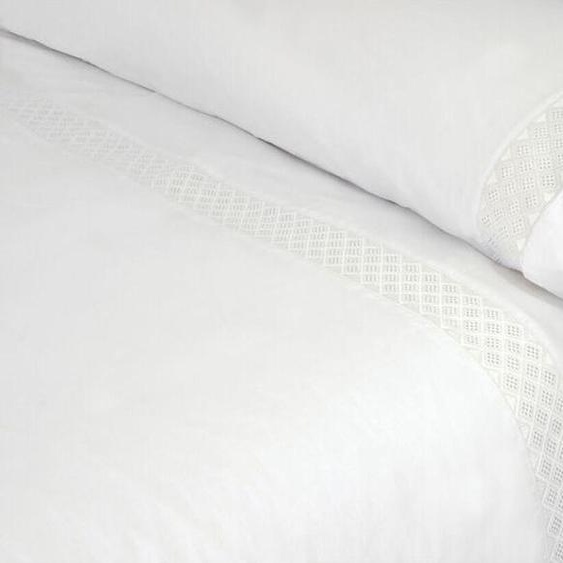 Ensemble housse de couette pierre cardin elisa white bed de 135 2 pcs.