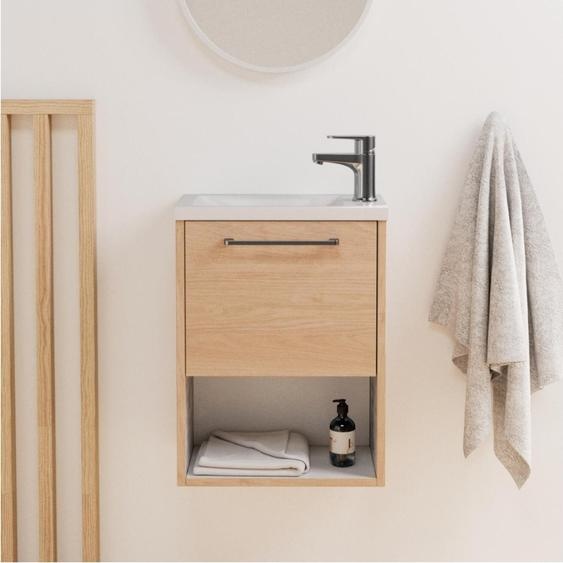 Ensemble meuble lave-mains NIKA + robinet