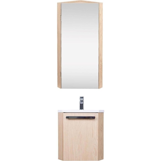 Ensemble lave-mains dangle SKINO suspendu avec armoire miroir