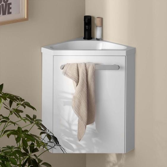 Ensemble lave-mains dangle suspendu SKINO avec robinet noir