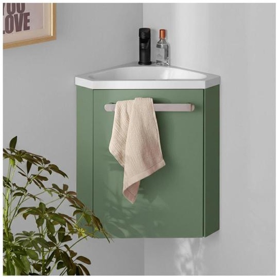 Ensemble lave-mains dangle suspendu SKINO avec robinet noir