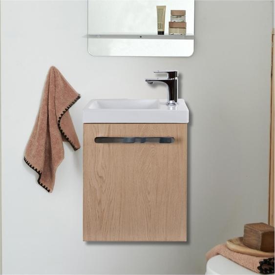 Ensemble lave-mains suspendu NEVADA avec robinet chromé