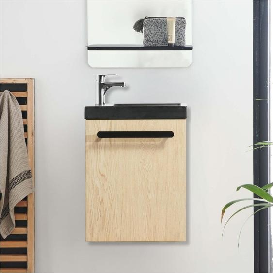 Ensemble lave-mains suspendu NEVADA avec robinet chromé