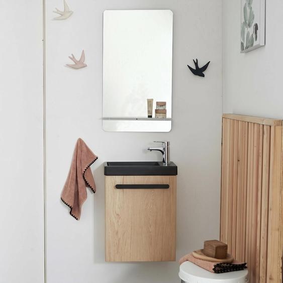 Ensemble lave-mains suspendu NEVADA avec robinet et miroir