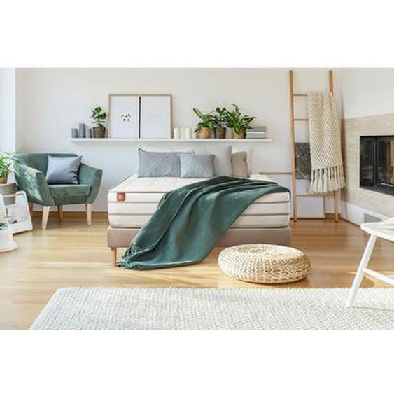 Ensemble Le Douillet Mémoire de forme Sommier en kit  Beige