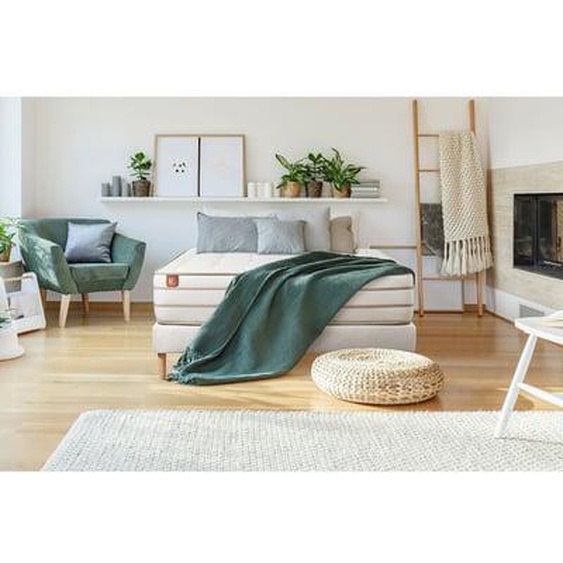 Ensemble Le Douillet Mémoire de forme Sommier en kit  Blanc