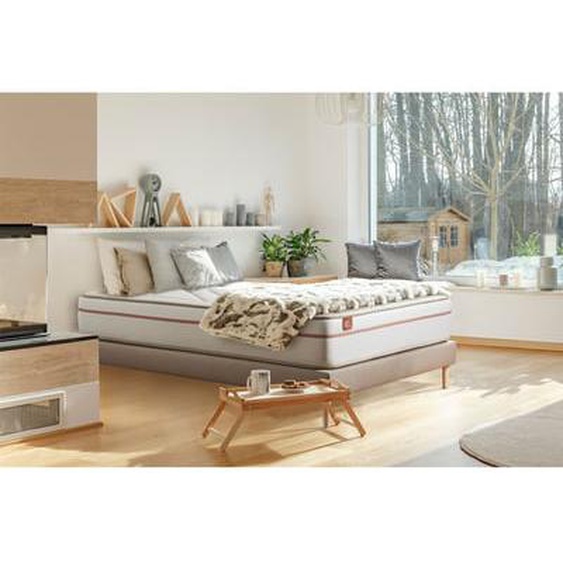 Ensemble Le Paisible Mémoire de forme Sommier en kit  Beige