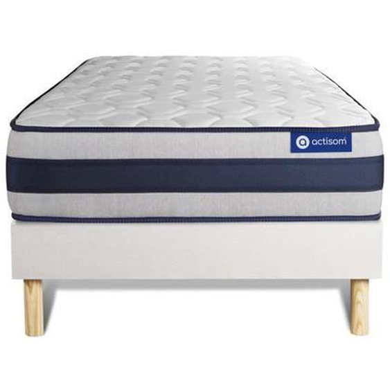 Ensemble matelas Latex et Mémoire de forme ACTILATEX ERGO 80x200 cm Maxi épaisseur 5zones de confort 80 x 200 cm Blanc