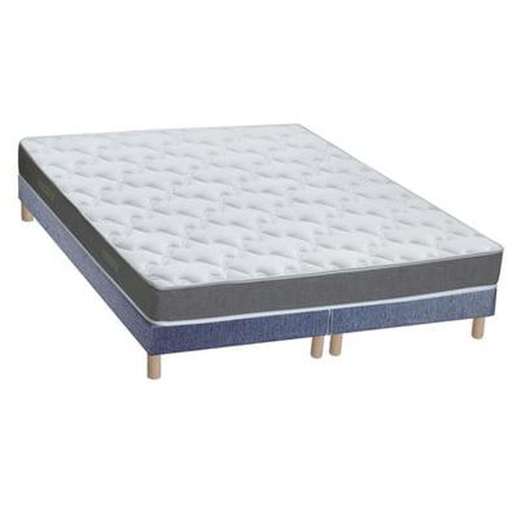 Ensemble matelas mousse ferme réversible ALTO et sommier - confort français