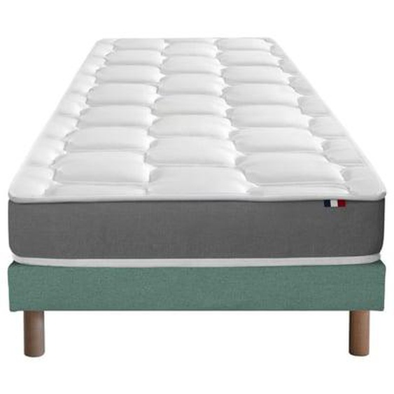 Ensemble matelas mousse haute résilience CIRRUS avec sommier - confort français