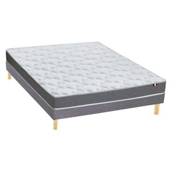 Ensemble matelas mousse réversible STRATUS et sommier - confort français