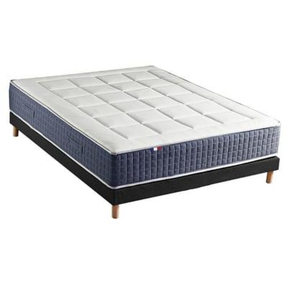 Ensemble Matelas Ressort 7 zones + Mémoire de forme + Sommier KING STYLE Fabriqué en France